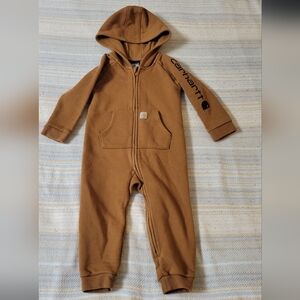 Carhartt Tan Kids Hooded Footie